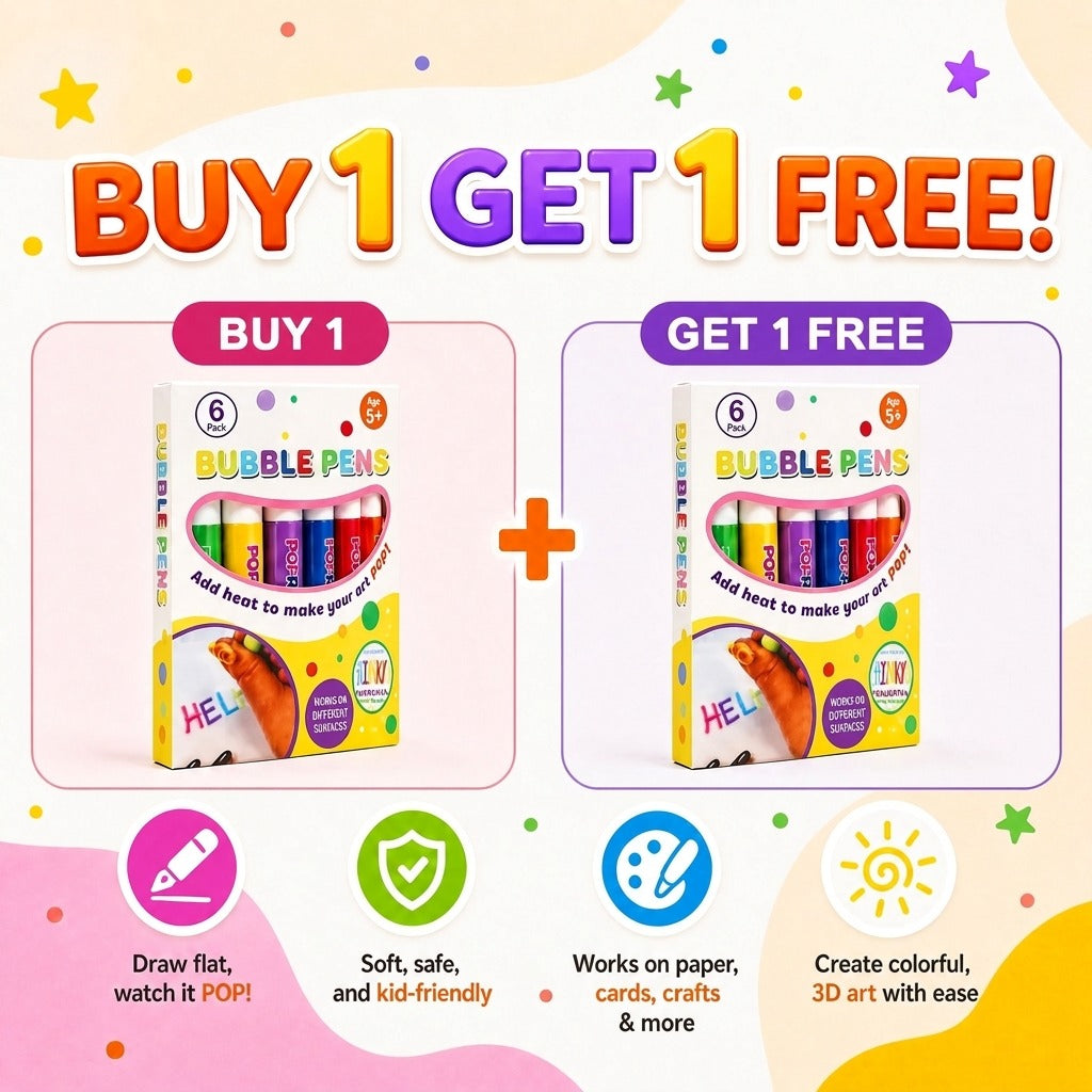 ❄️🎁Christmas Promotion✨ BUY 1 GET 1 FREE !  🔮Magic Pen – Draw 3D with one stroke!🎄 DIY Bubble Popcorn Drawing Pens 🔥