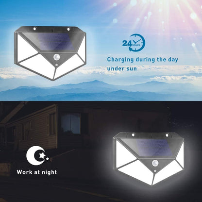 ⏰INSTANTLY LIGHT UP YOUR OUTDOOR SPACE ☀️🏡 Solar Motion Sensor Lights – 100 LED, IP65 Waterproof, Zero Bills 🔒🇬🇧