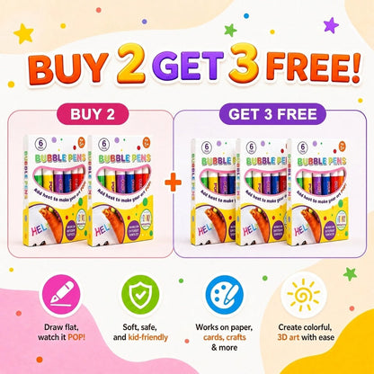 ❄️🎁Christmas Promotion✨ BUY 1 GET 1 FREE !  🔮Magic Pen – Draw 3D with one stroke!🎄 DIY Bubble Popcorn Drawing Pens 🔥
