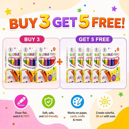 ❄️🎁Christmas Promotion✨ BUY 1 GET 1 FREE !  🔮Magic Pen – Draw 3D with one stroke!🎄 DIY Bubble Popcorn Drawing Pens 🔥