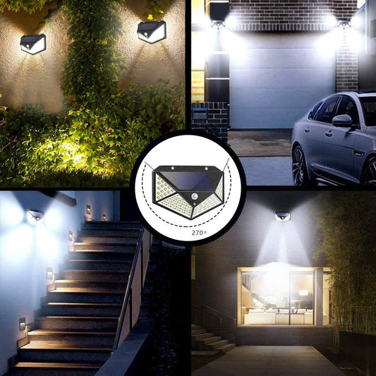 ⏰INSTANTLY LIGHT UP YOUR OUTDOOR SPACE ☀️🏡 Solar Motion Sensor Lights – 100 LED, IP65 Waterproof, Zero Bills 🔒🇬🇧