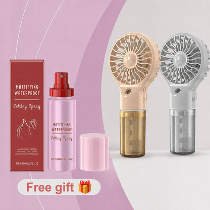 🏖️🌞Summer New Hot Selling 50% OFF🎁❄️Portable Handheld Mist Cooling Fan💦