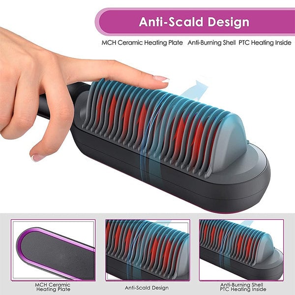 ✨Negative Ion Hair Straightener Styling Comb💇‍♀