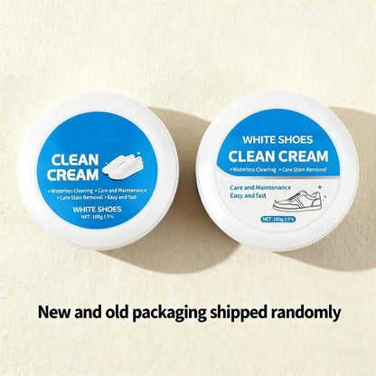 🧼✨ No-Wash Shoe & Leather Cleaner Cream – Instantly Erase Stains, No Rinse Needed! 🧽🔥 Includes Sponge – Easy Deep Clean in Minutes, Restores Like New, Must-Have Sneaker Care