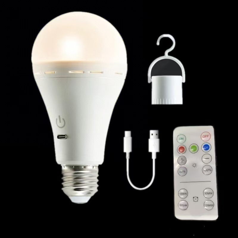 Portable Rechargeable LED Camping/Emergency Light Bulb