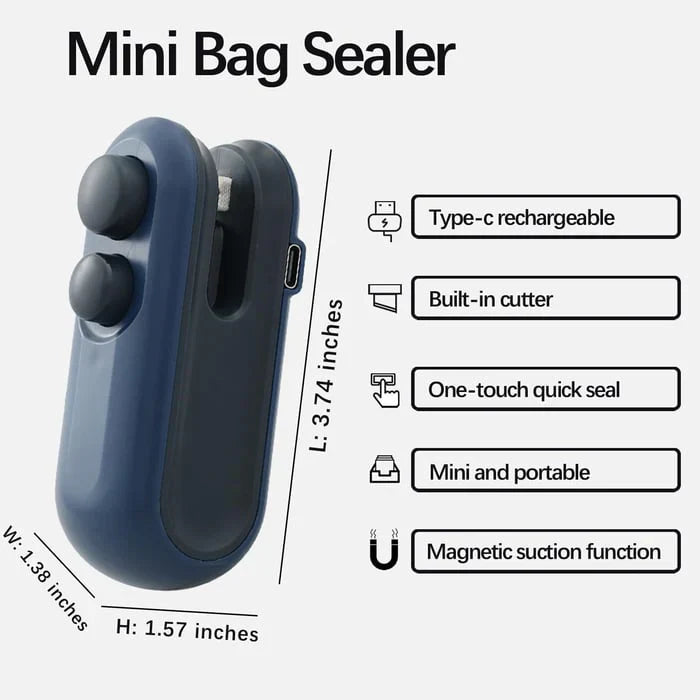 💥Mini Home Handheld Portable Pressure Sealing Machine / Snack Plastic Bag Heat Sealing Machine