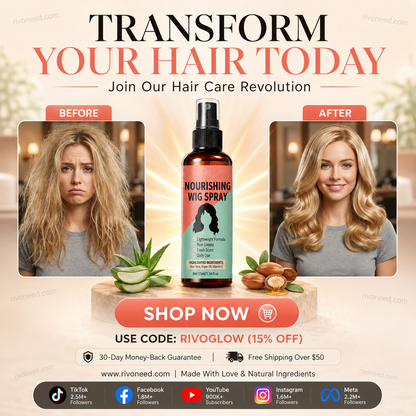 ⚽️🏆️World Cup Sale:50% OFF🎉70K+ SOLD! 🥳Lightweight No-Rinse Nourishing Wig Spray