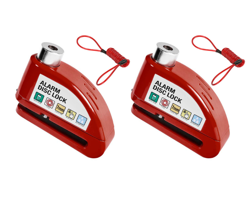 🔒 Motorcycle/Bicycle Disc Brake Lock with Alarm | Instant security, effective deterrent 🚨