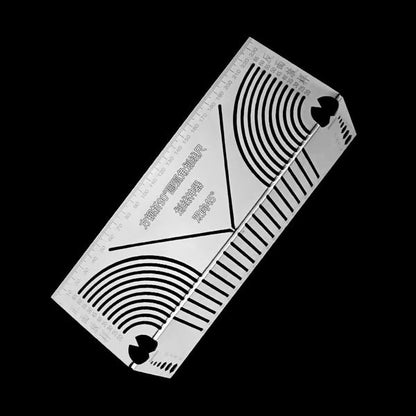 🔥HOT SALE 50% OFF🏆Square Stainless Steel 90° Arc Angle Marking Ruler