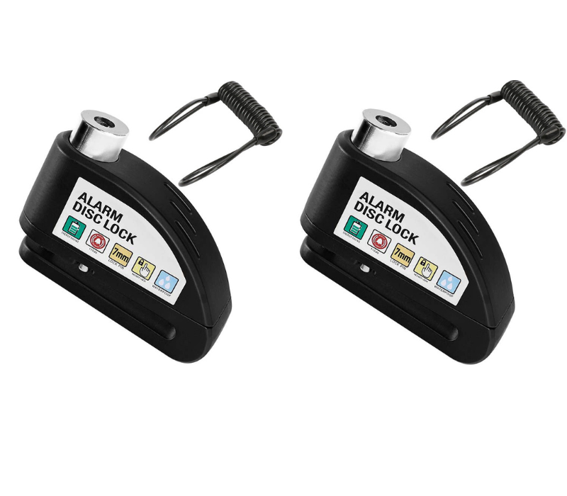 🔒 Motorcycle/Bicycle Disc Brake Lock with Alarm | Instant security, effective deterrent 🚨