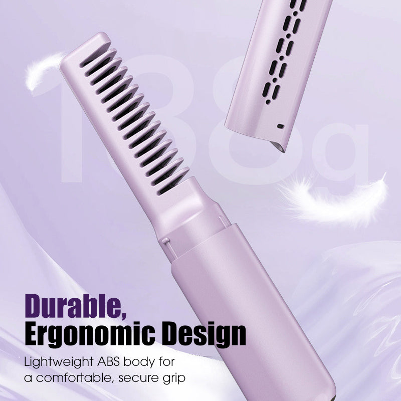 👩Shape hair in 3 seconds! Create gorgeous hairstyles anytime anywhere. 💁Portable Wireless Mini Bang Styling Comb