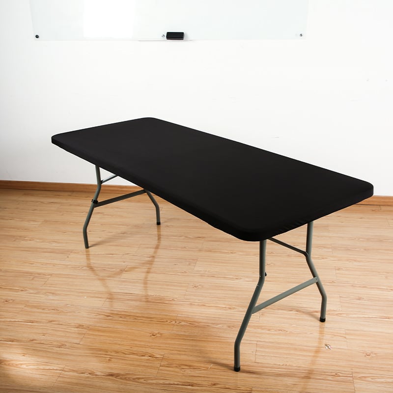 ✨ Sleek Look, Zero Creases – Reusable Spandex Table Cover for Dining & Garden