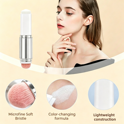🎉BUY 1 GET 1 FREE🎉[OFFICIAL PRODUCT] BLANC Cover Cream Stick V w/ Detachable Brush - Korean Skin Care Color-Changing Foundation Stick with Collagen Capsules (0.45 oz)
