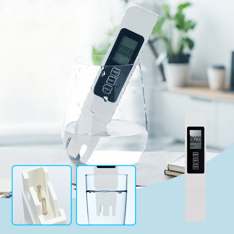 💧 ✨ 3-in-1 TDS Water Quality Tester - Measures pH, Chlorine, and Hardness with LCD Display for Pools and Aquariums 🌊📱