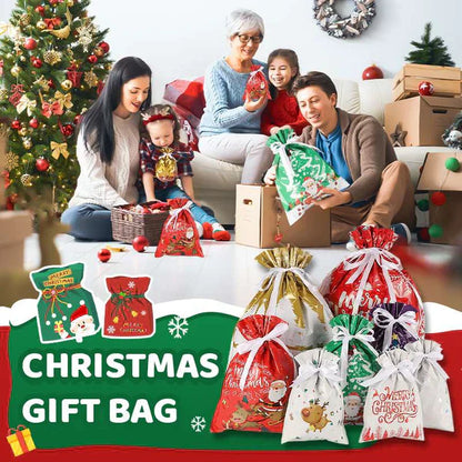 🎅🎄The World’s Best Christmas Gift Bag With Drawstring🎁