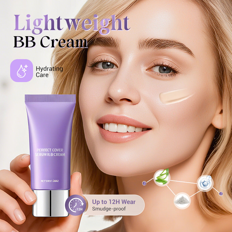 🎉LAST DAY SALE -BUY 2 GET 1 FREE🎁Perfect Cover Serum BB Cream -💜Bifida Ferment Lysate Serum-Infused BB Cream for Anti-Aging Skin Rejuvenation💧