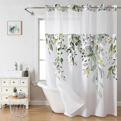 Waffle Pattern Shower Curtain
