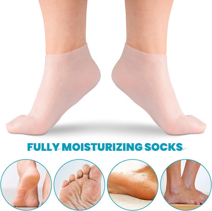 🔥Moisturizing Foot Mask Exfoliating Silicone Socks Beach Protective Socks(3pcs)