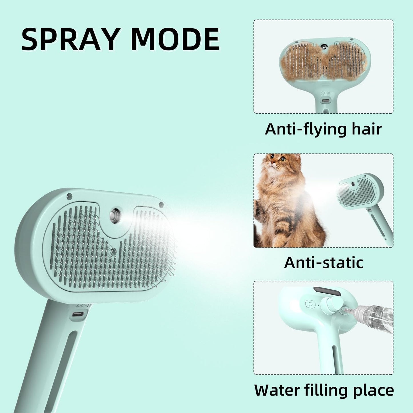 🐱2025 Hot Sale 50% Off🐶Pet Spray Hair Removal Com