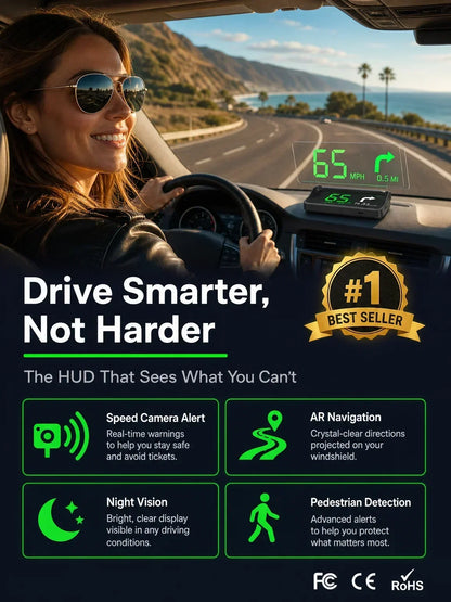 Head-Up Display (HUD) Car GPS Digital Speedometer