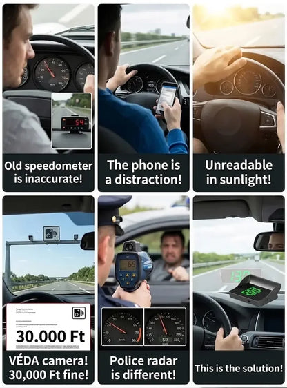 Head-Up Display (HUD) Car GPS Digital Speedometer