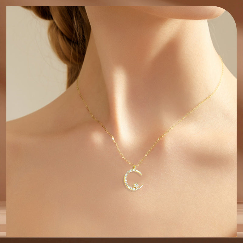 🎁Mother's Day Hot Sale 50% OFF🏵️Bright Night: Moon Star Necklace🌙
