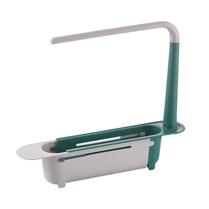 🔥 LIMITED TIME 50% OFF! 🔥 Updated Telescopic Sink Storage Rack – Adjustable Fit, Ventilated Drain & Towel Bar – Keep Your Sink Clean & Tidy ✨