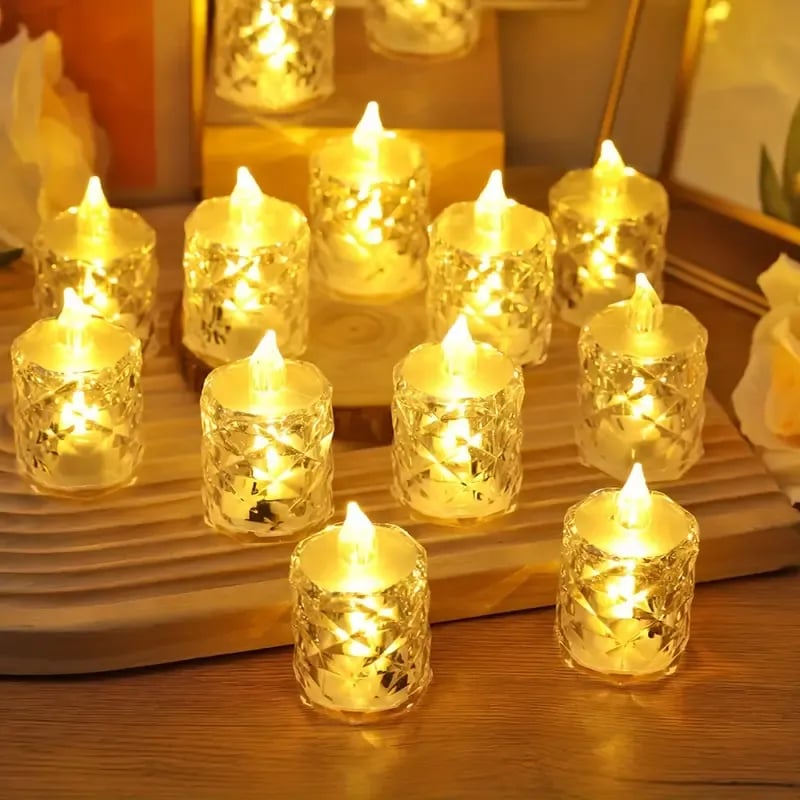 Christmas Crystal Flameless Electronic Candle