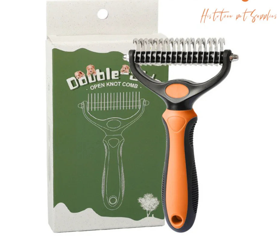 ⏰🔥LIMITED TIME 50% OFF! 🐾 Professional Deshedding Tool for Dogs & Cats – Gentle, Efficient & Fur-Free Home ✨(💖Get 2 Free Pet Grooming Gloves)