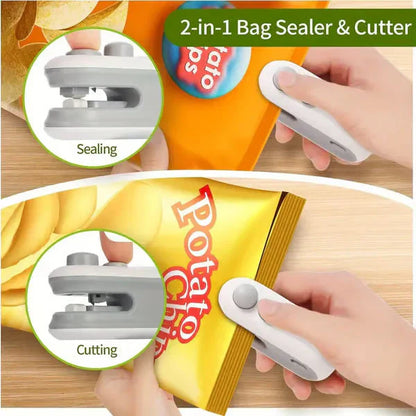 💥Mini Home Handheld Portable Pressure Sealing Machine / Snack Plastic Bag Heat Sealing Machine