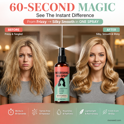 ⚽️🏆️World Cup Sale:50% OFF🎉70K+ SOLD! 🥳Lightweight No-Rinse Nourishing Wig Spray