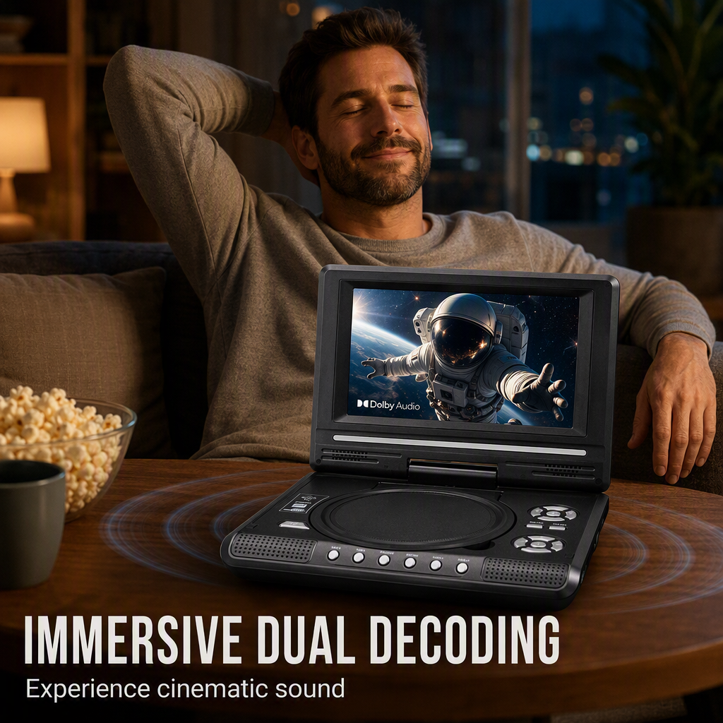 📺 7.8" HD Portable DVD/EVD Player 🔥 50% OFF