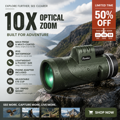 Monocular – 10x magnification