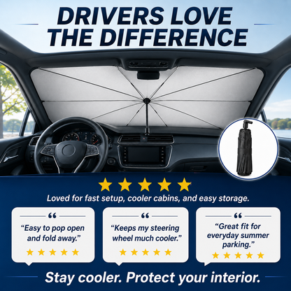 Car Windshield Sunshade - Foldable Car Sunshade (Thermal Insulation)