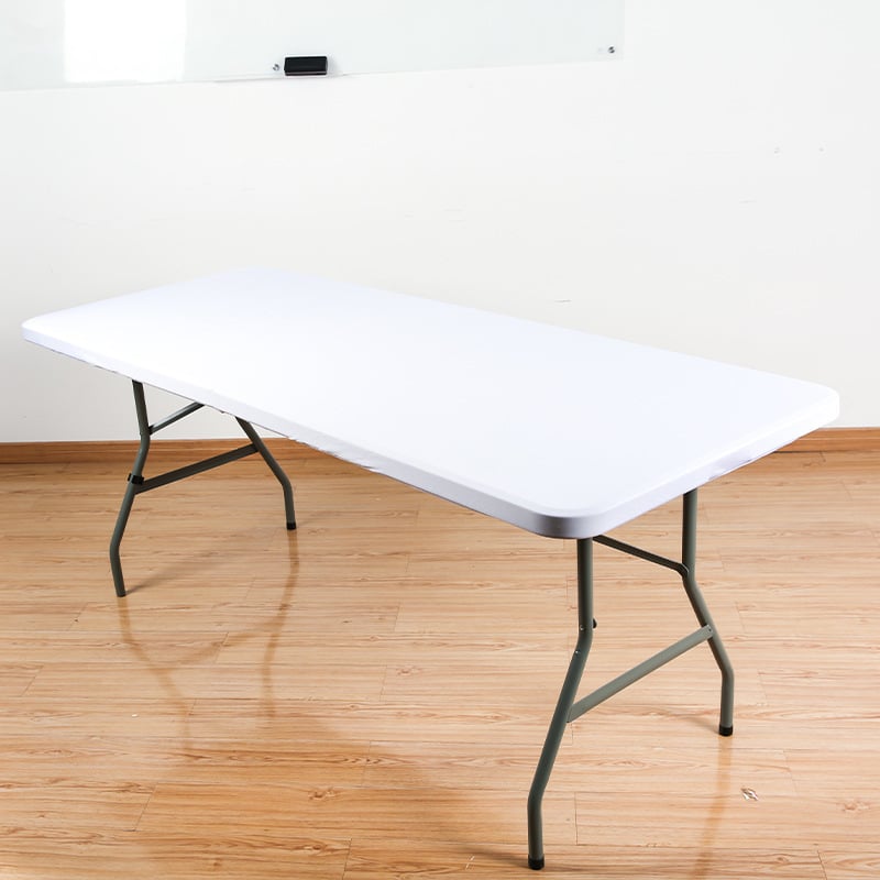 ✨ Sleek Look, Zero Creases – Reusable Spandex Table Cover for Dining & Garden