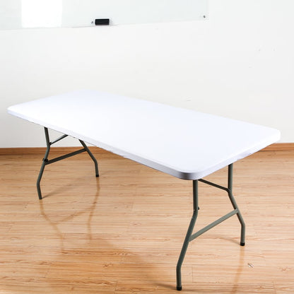 ✨ Sleek Look, Zero Creases – Reusable Spandex Table Cover for Dining & Garden