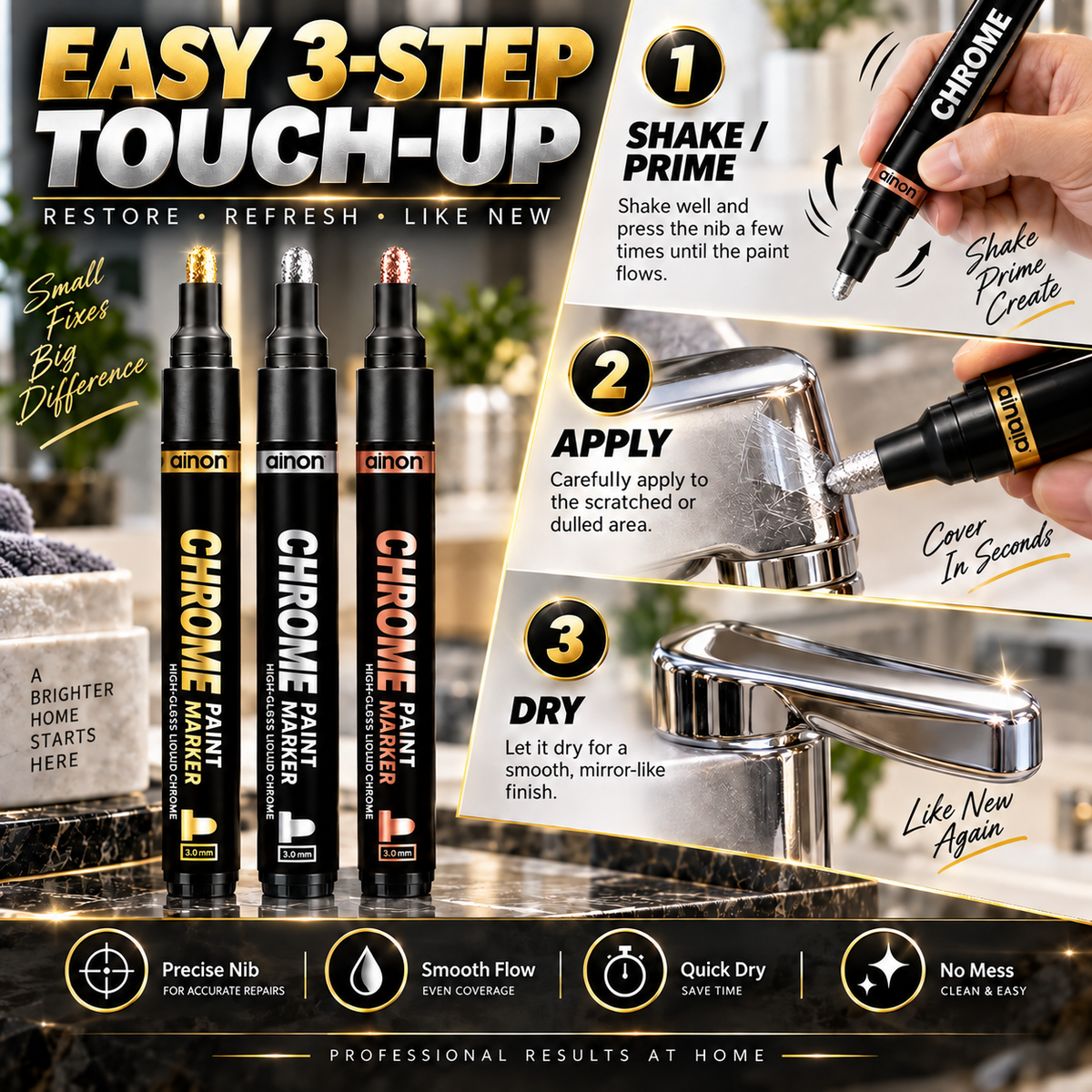 ⏰🔥50% OFF! 💛 Golden Tombstone Marker – Restore Names & Dates, Weatherproof & Precise ✍️🕊️