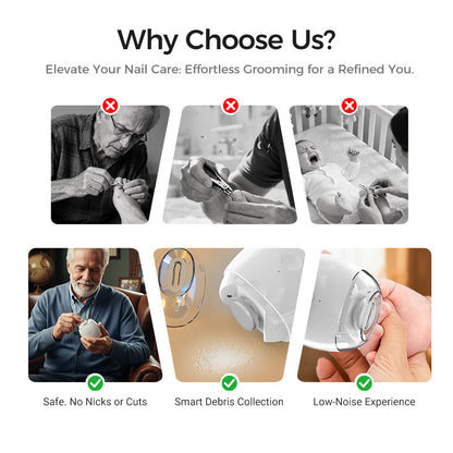 💅✨ Universal Automatic Fingernail Grinder – Painless & Safe for Adults & Kids 👶🔧 50% OFF HOT SALE! Effortless trimming, smooth edges, no cuts. Perfect for family use. One tool for all ages.
