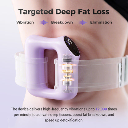 💪🌿 5-Speed Handheld Massager Ring – Adjustable Strap, Deep Tissue Relief, Portable Muscle Pain Relief for Home, Gym & Travel Use 🌟👑