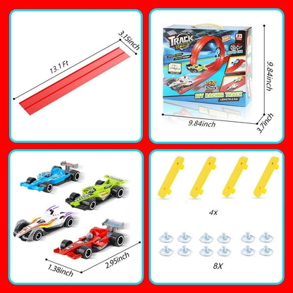 🎁Last Day Promotion 55% OFF🔥🏎️DIY Children's Alloy Car Suction Cup Race Track