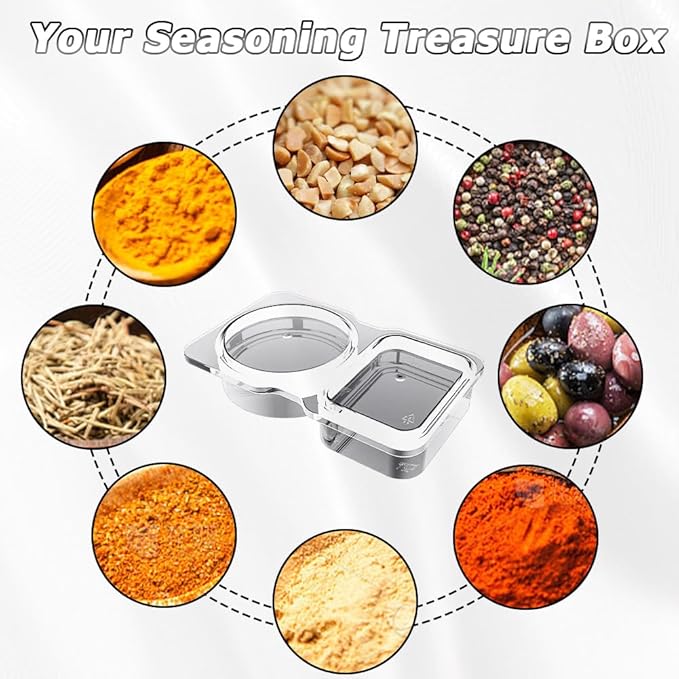 🔥HOT SALE🔥Double Compartment Snack Containers With Lids