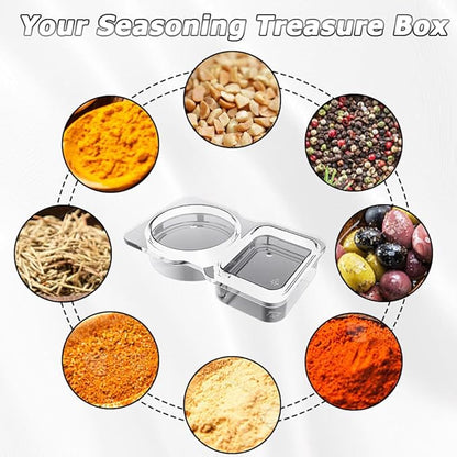 🔥HOT SALE🔥Double Compartment Snack Containers With Lids