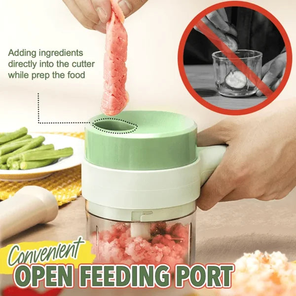 🥳50% OFF NOW! Wireless Food Processor – Cordless, one-touch chop. Perfect for arthritic hands. Kitchen prep made easy⚡🥗