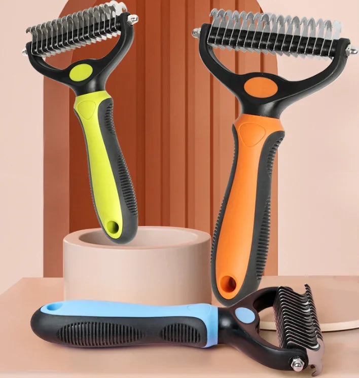 ⏰🔥LIMITED TIME 50% OFF! 🐾 Professional Deshedding Tool for Dogs & Cats – Gentle, Efficient & Fur-Free Home ✨(💖Get 2 Free Pet Grooming Gloves)