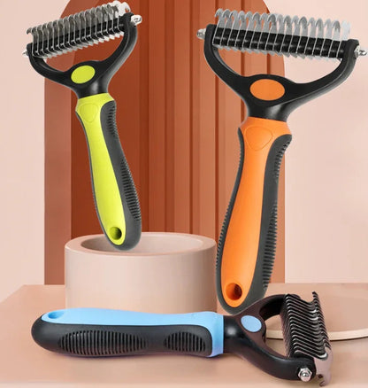⏰🔥LIMITED TIME 50% OFF! 🐾 Professional Deshedding Tool for Dogs & Cats – Gentle, Efficient & Fur-Free Home ✨(💖Get 2 Free Pet Grooming Gloves)
