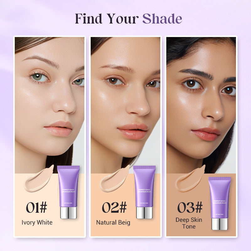🎉LAST DAY SALE -BUY 2 GET 1 FREE🎁Perfect Cover Serum BB Cream -💜Bifida Ferment Lysate Serum-Infused BB Cream for Anti-Aging Skin Rejuvenation💧