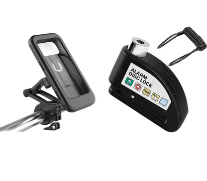 🔒 Motorcycle/Bicycle Disc Brake Lock with Alarm | Instant security, effective deterrent 🚨
