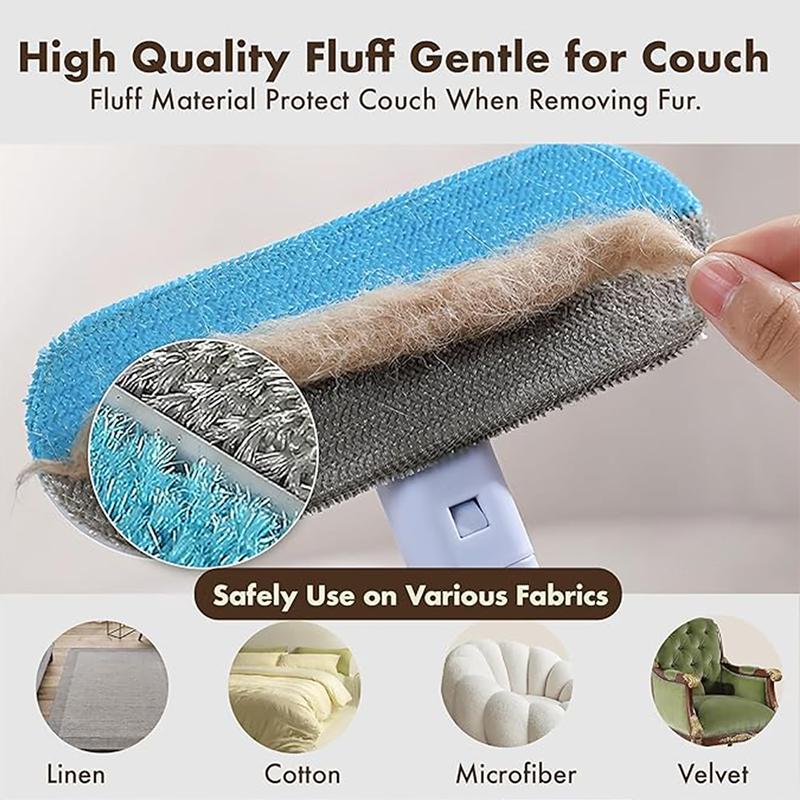 🐾50% OFF NOW! 4‑in‑1 Pet Hair Removal Tool‑ Long Handle Multi‑Function Pet Hair Remover Brush, Efficient Fur Cleaner for Carpets, Couches, Beds & Furniture