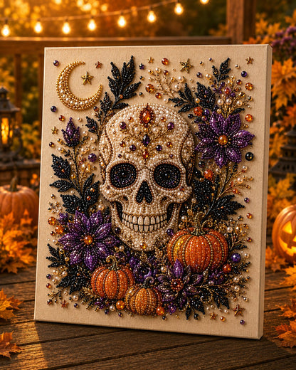 🔥💎 Last Day Special Price £10.99‼️👻 Halloween Pearl Art DIY Kit – Turn Tiny Pearls into Spooky-Cute Magic