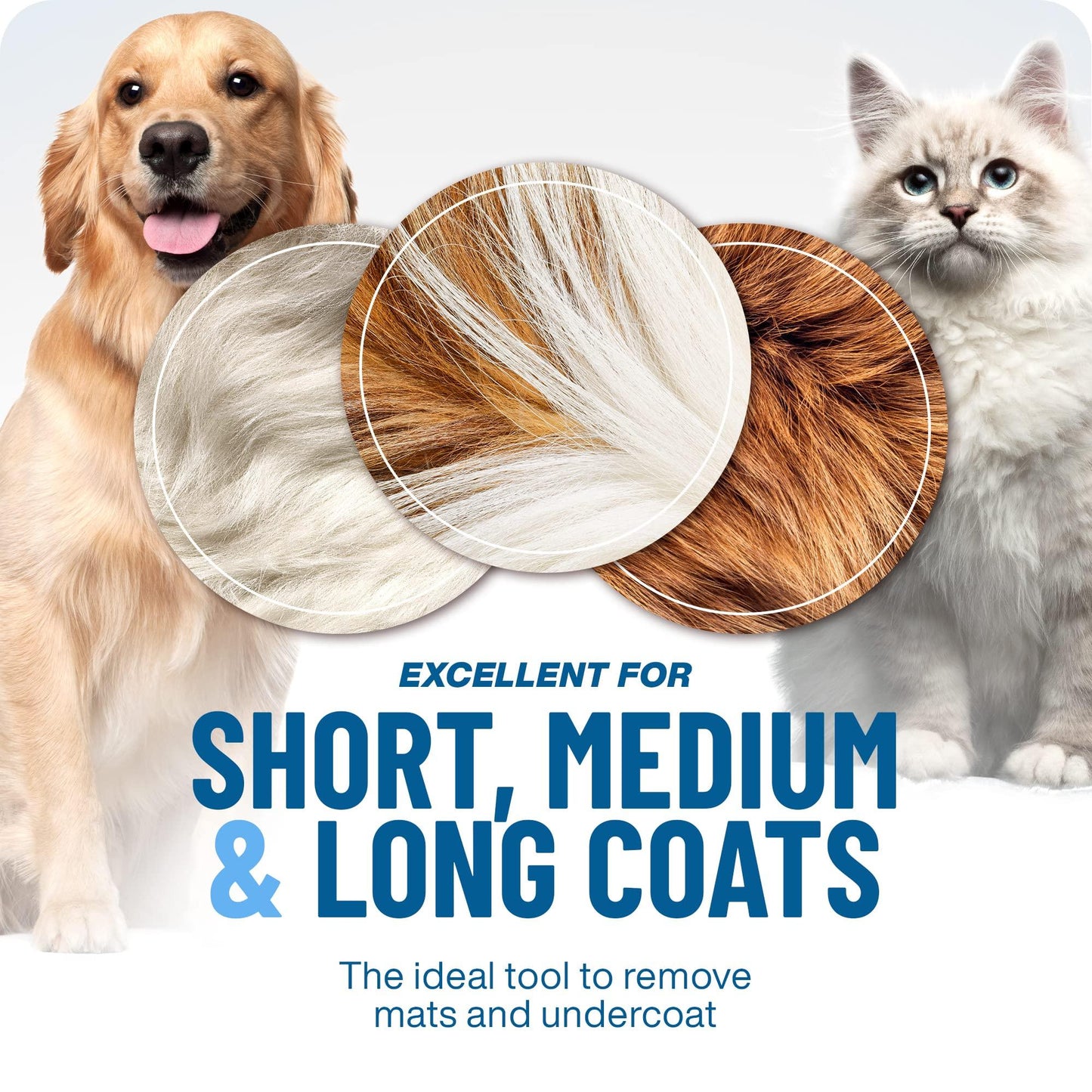 ⏰🔥LIMITED TIME 50% OFF! 🐾 Professional Deshedding Tool for Dogs & Cats – Gentle, Efficient & Fur-Free Home ✨(💖Get 2 Free Pet Grooming Gloves)
